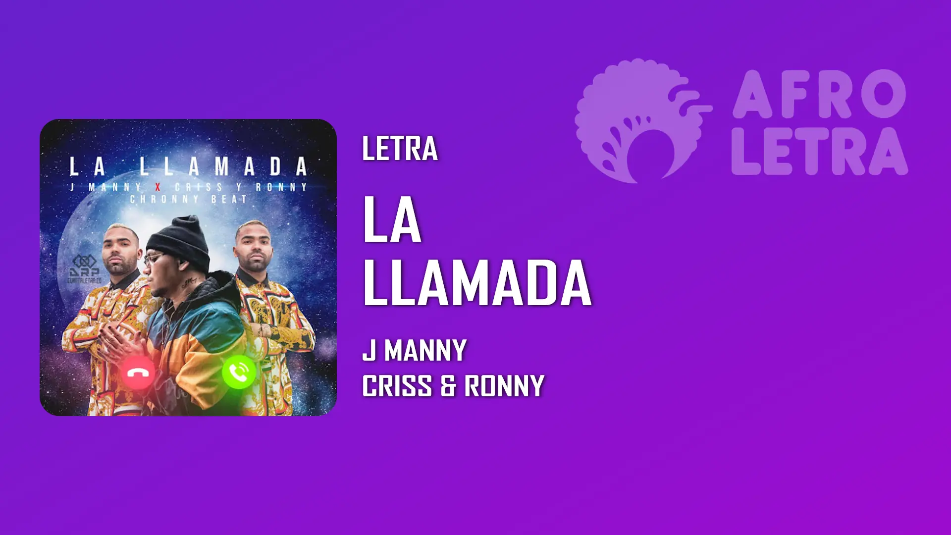 Imagen representando La Llamada de J Manny Ft Criss y Ronny