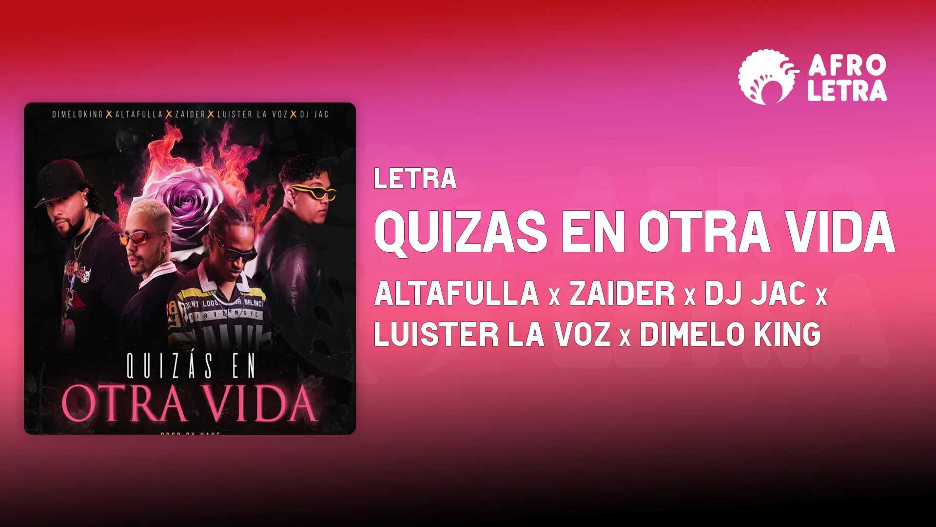 Imagen representando Quizas En Otra Vida de Luister la Voz Ft Zaider, Altafulla, Dj Jac