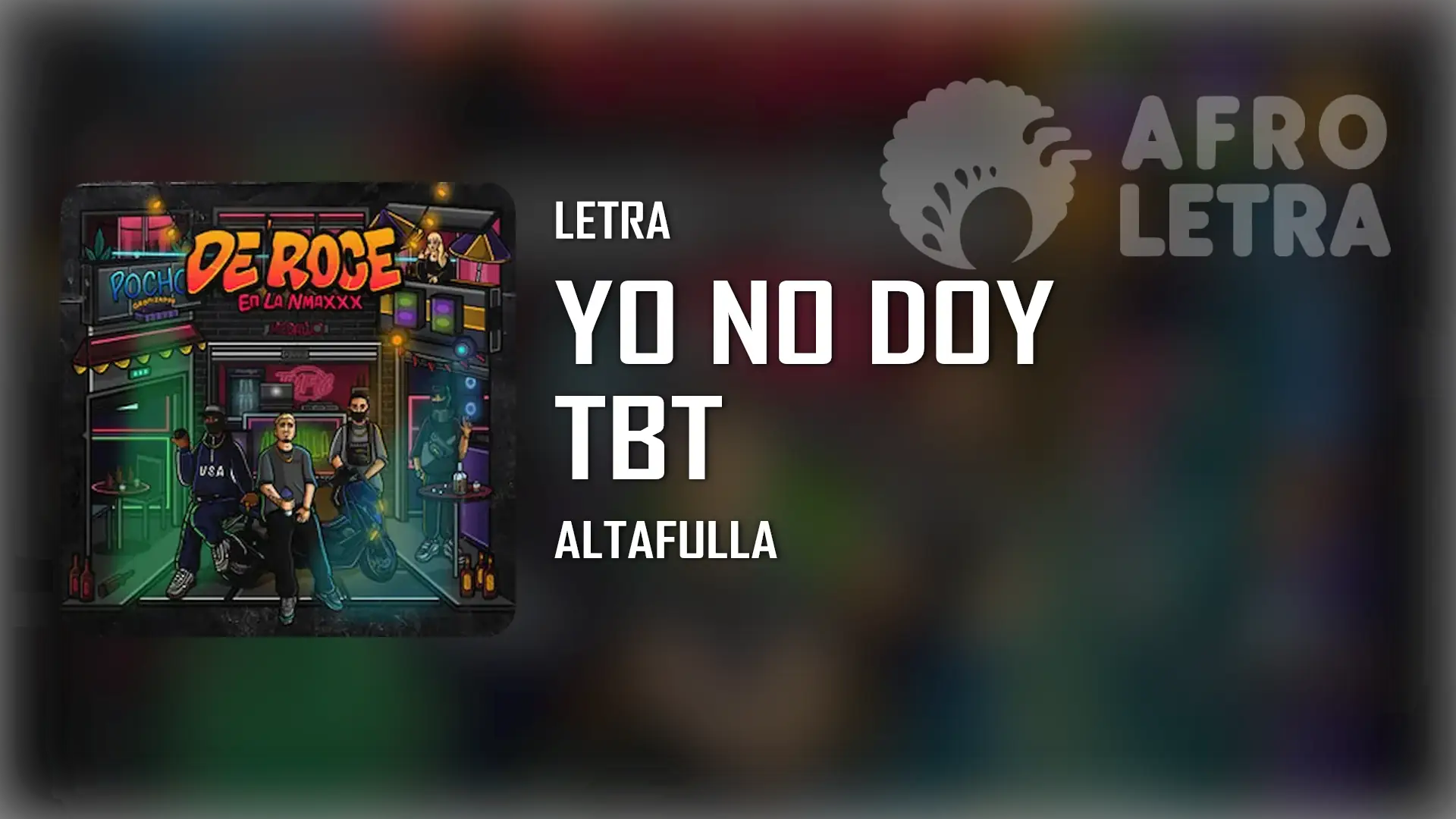 Imagen representando Yo No Doy TBT de Altafulla