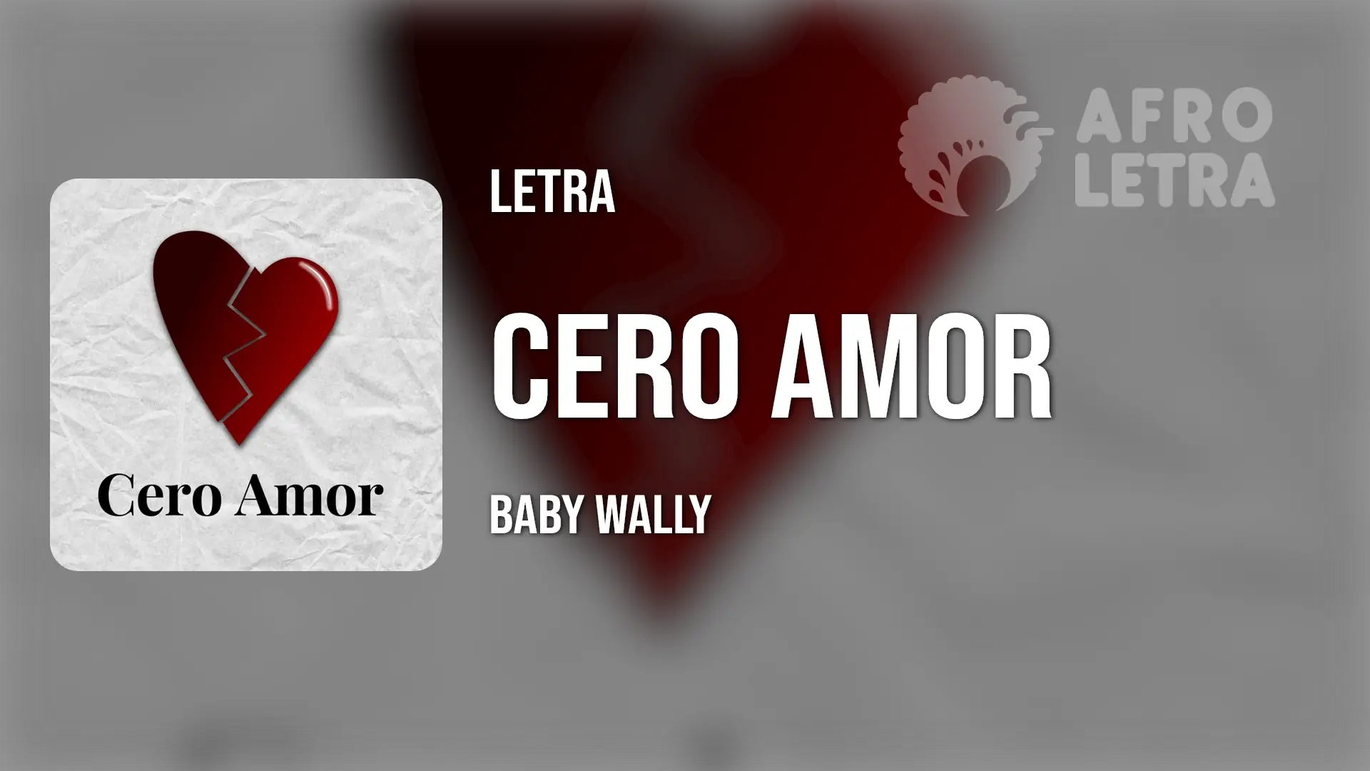 Imagen representando Cero Amor de Baby Wally