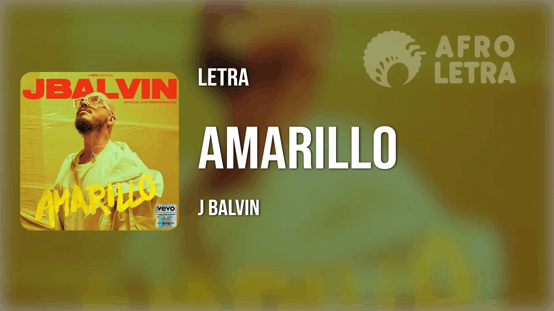 Amarillo de J Balvin Imagen representando Amarillo de J Balvin