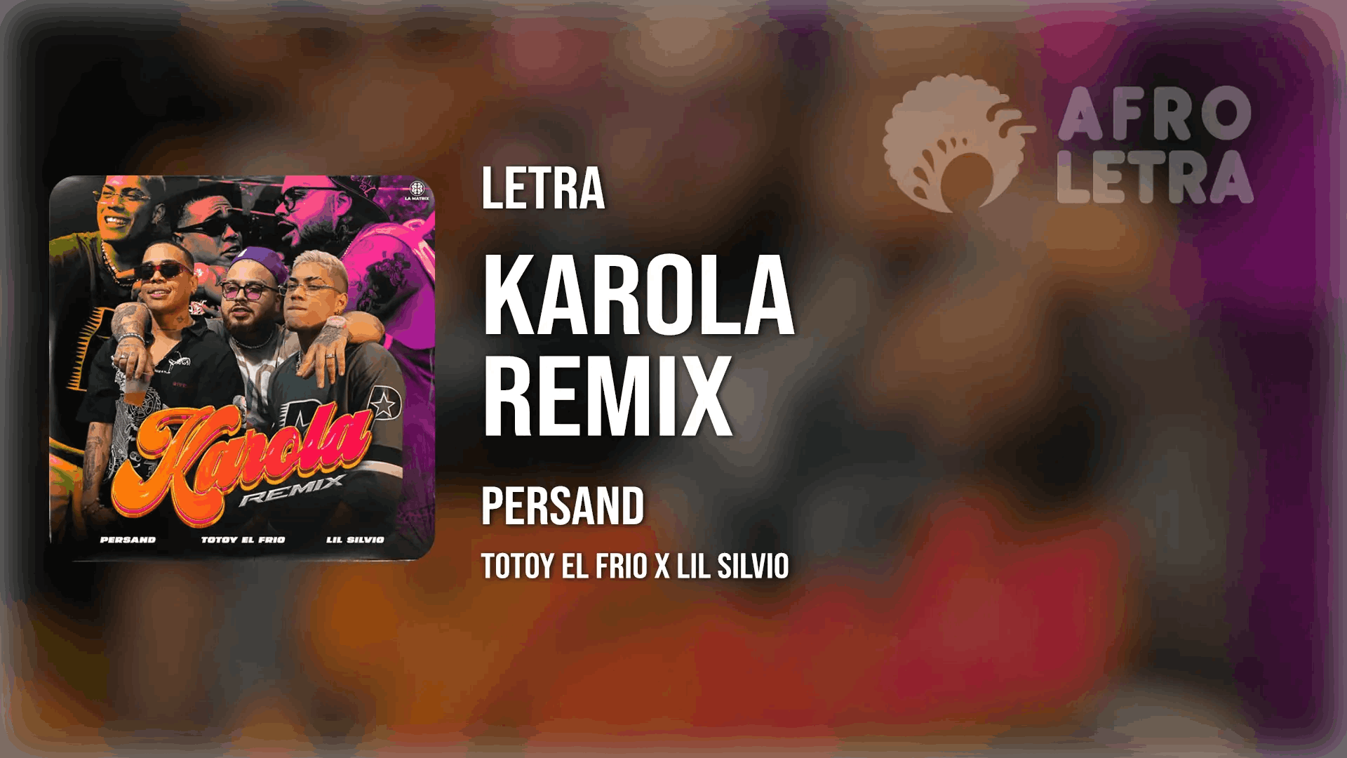 Karola Remix de Persand ft Lil Silvio x Totoy Imagen representando Karola Remix de Persand ft Lil Silvio x Totoy