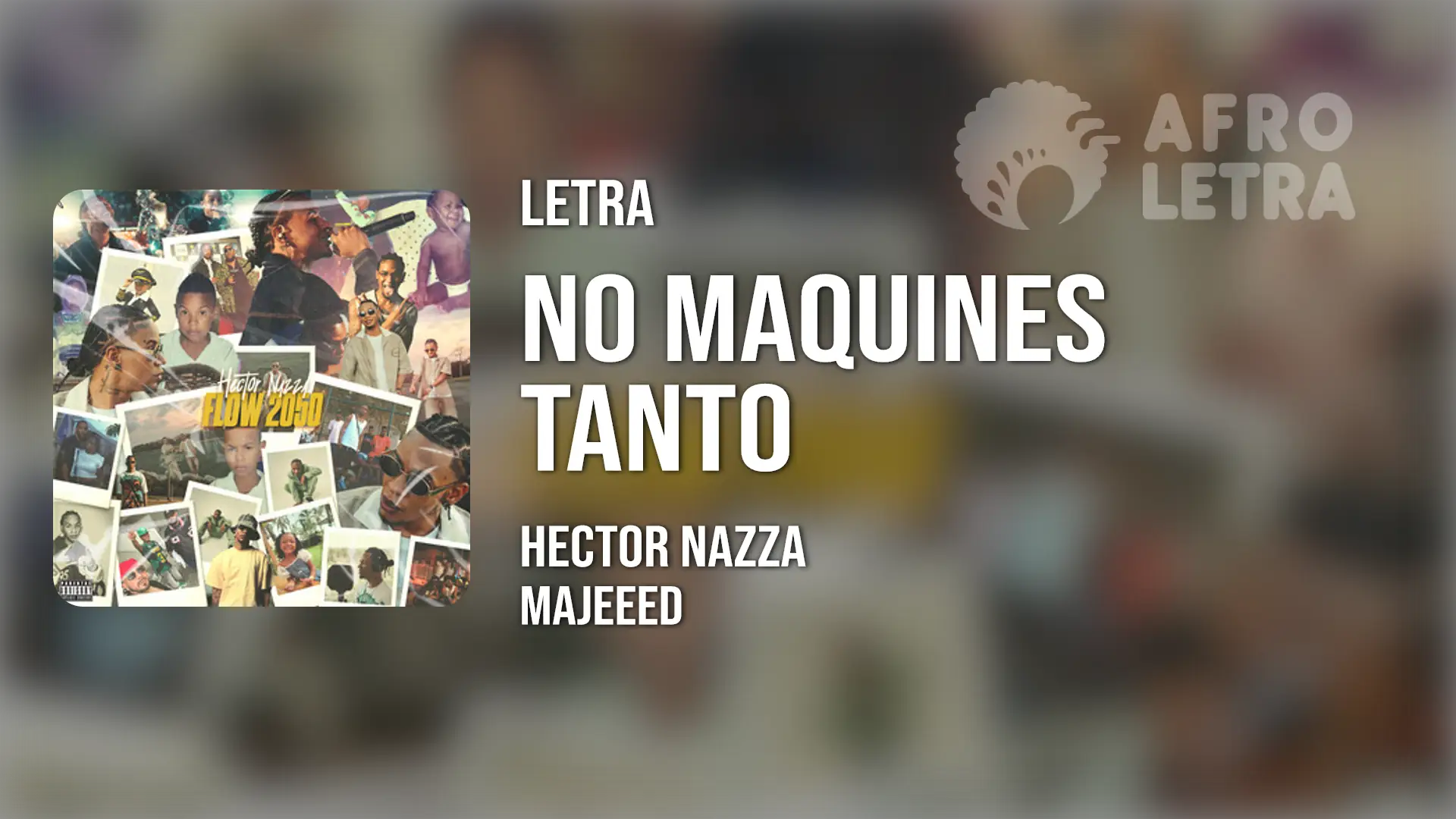 Imagen representando No Maquines Tanto de Hector Nazza ft Majeeed