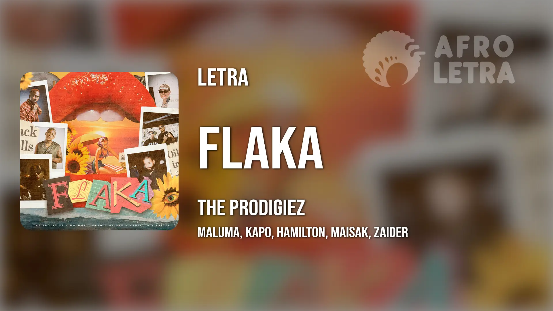 Imagen representando Flaka de The Prodigiez ft Maluma, Kapo, Hamilton, Maisak, Zaider