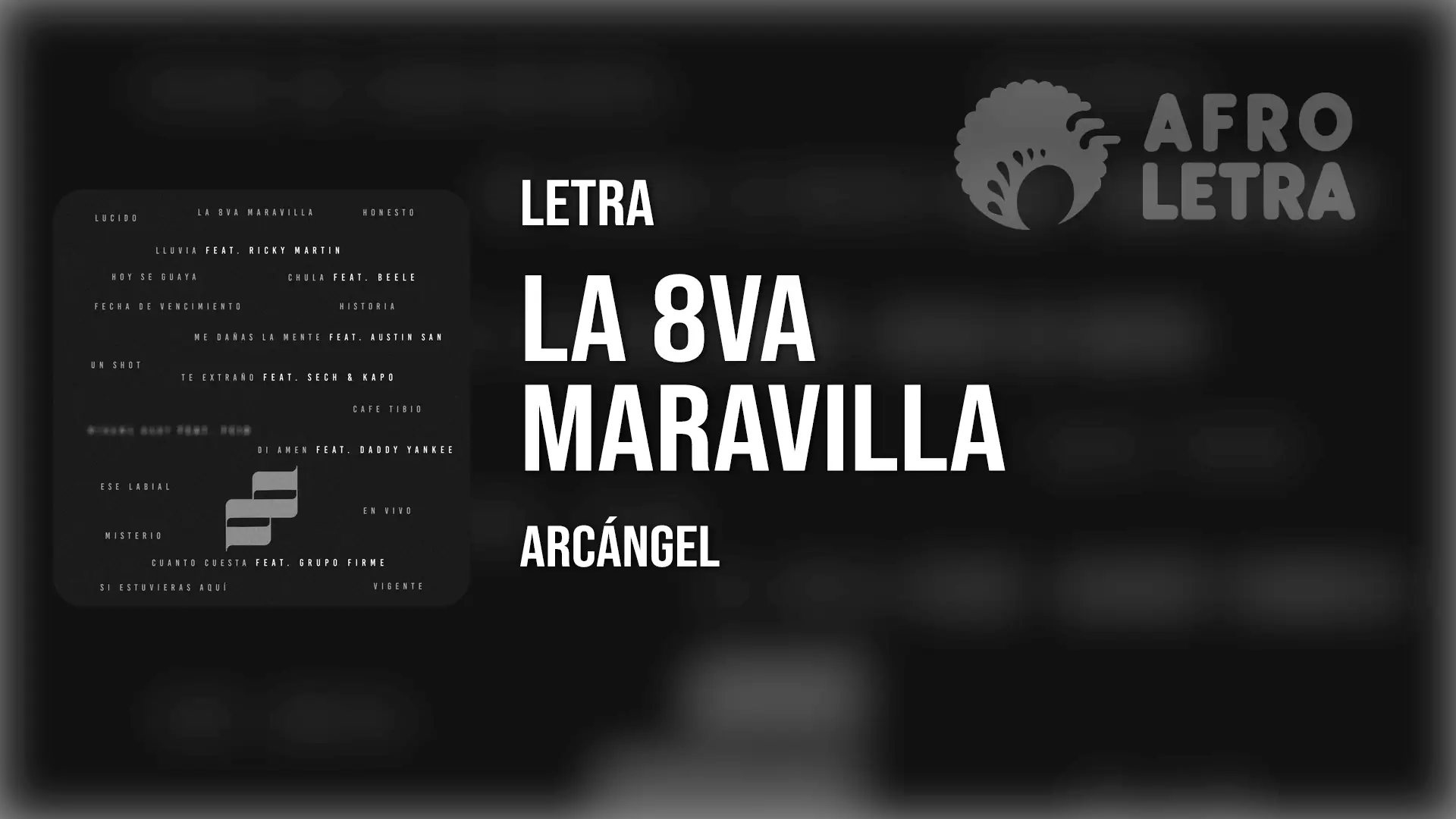 Imagen representando La 8va Maravilla de Arcángel