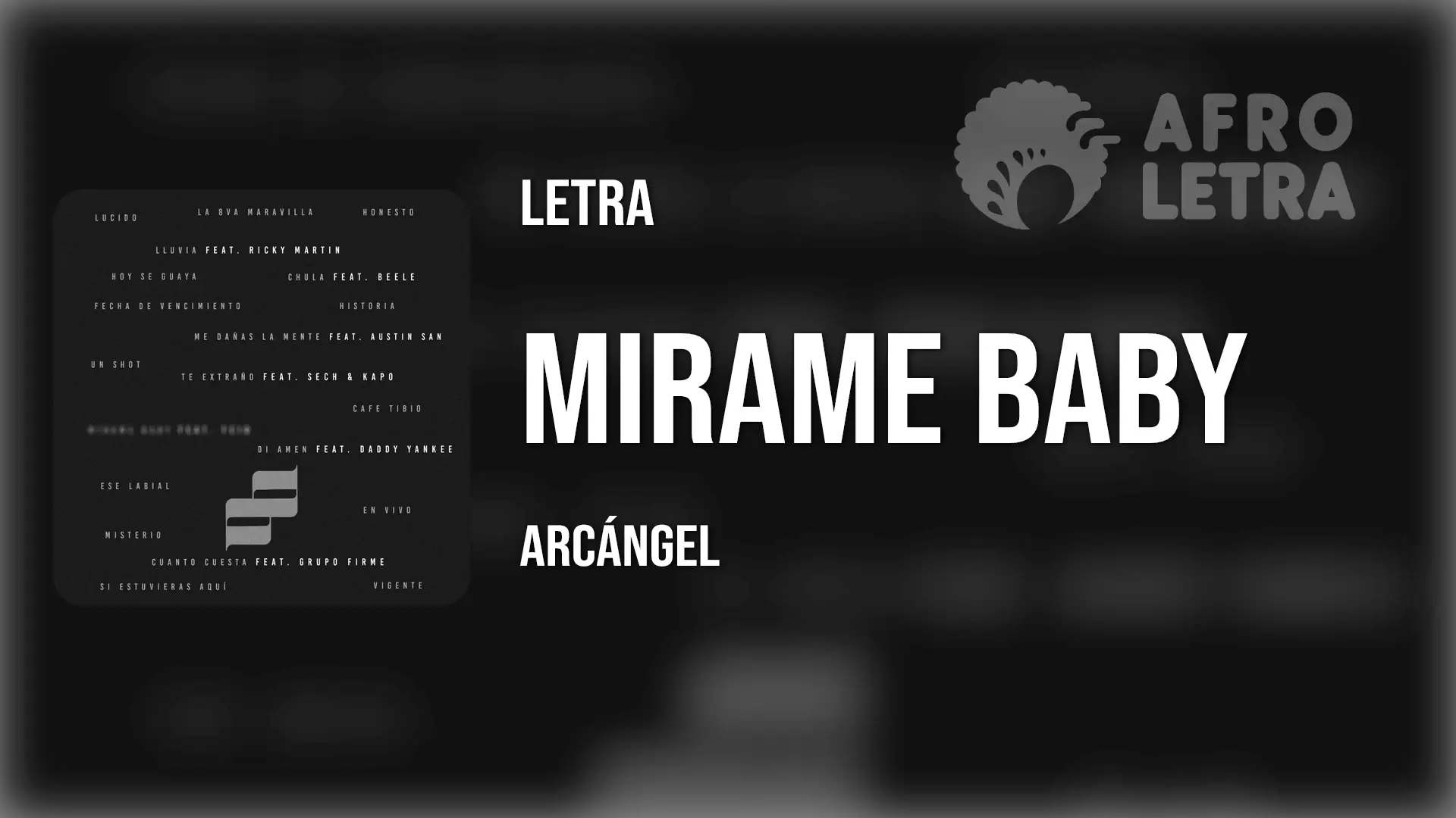 Imagen representando Mirame Baby de Arcángel