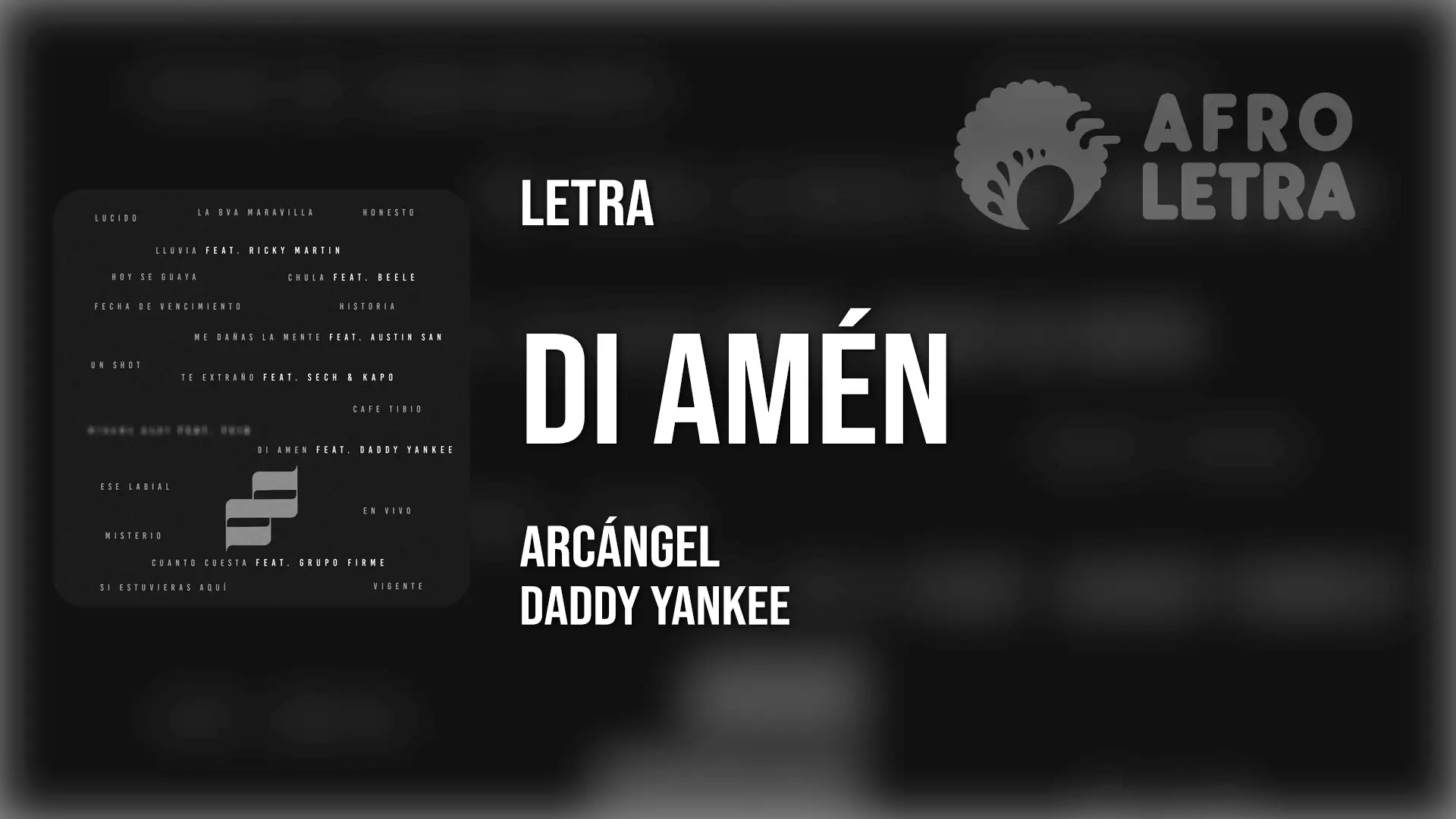 Imagen representando Di Amén de Arcángel ft Daddy Yankee