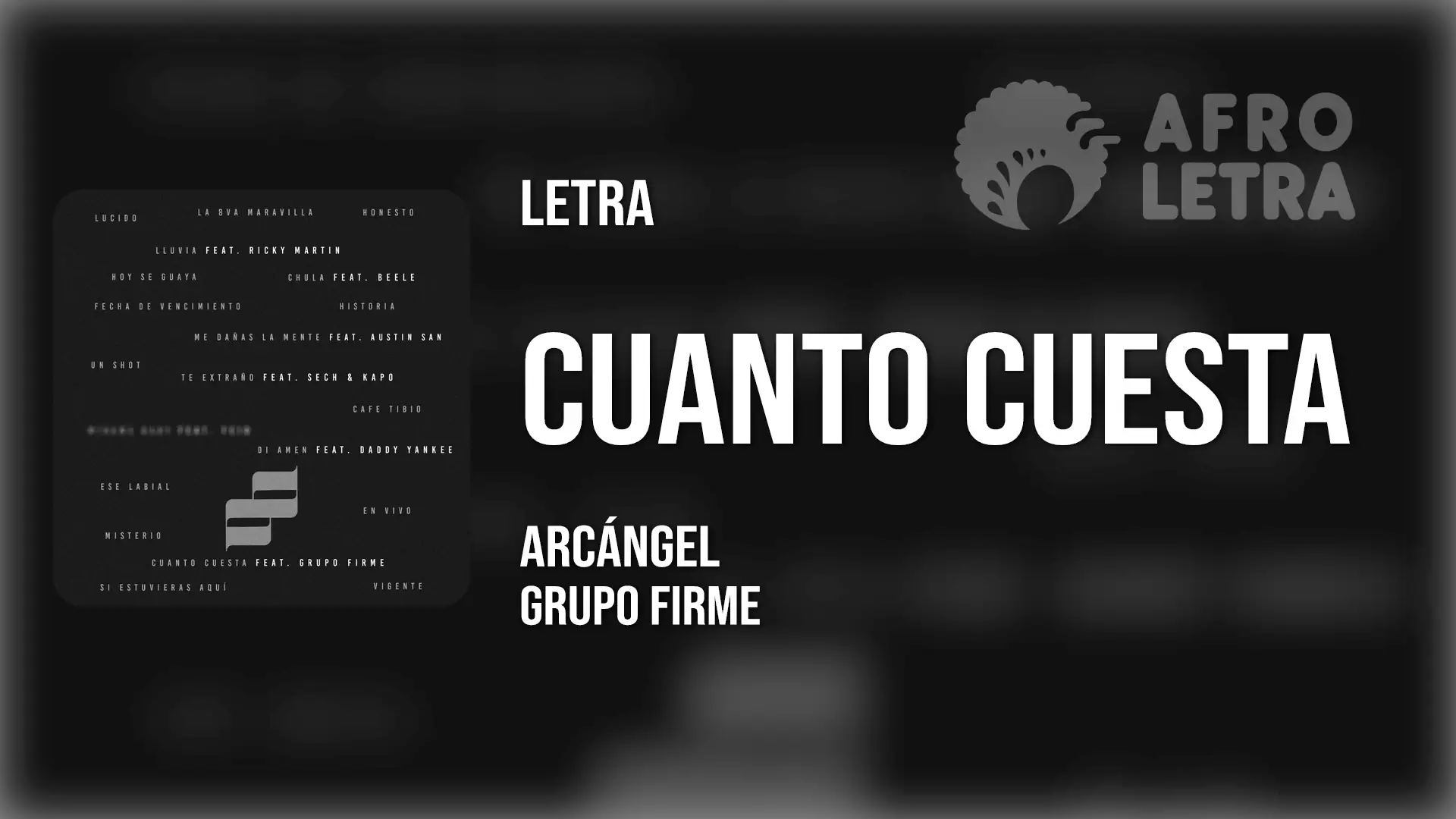 Imagen representando Cuánto Cuesta de Arcángel ft Grupo Firme