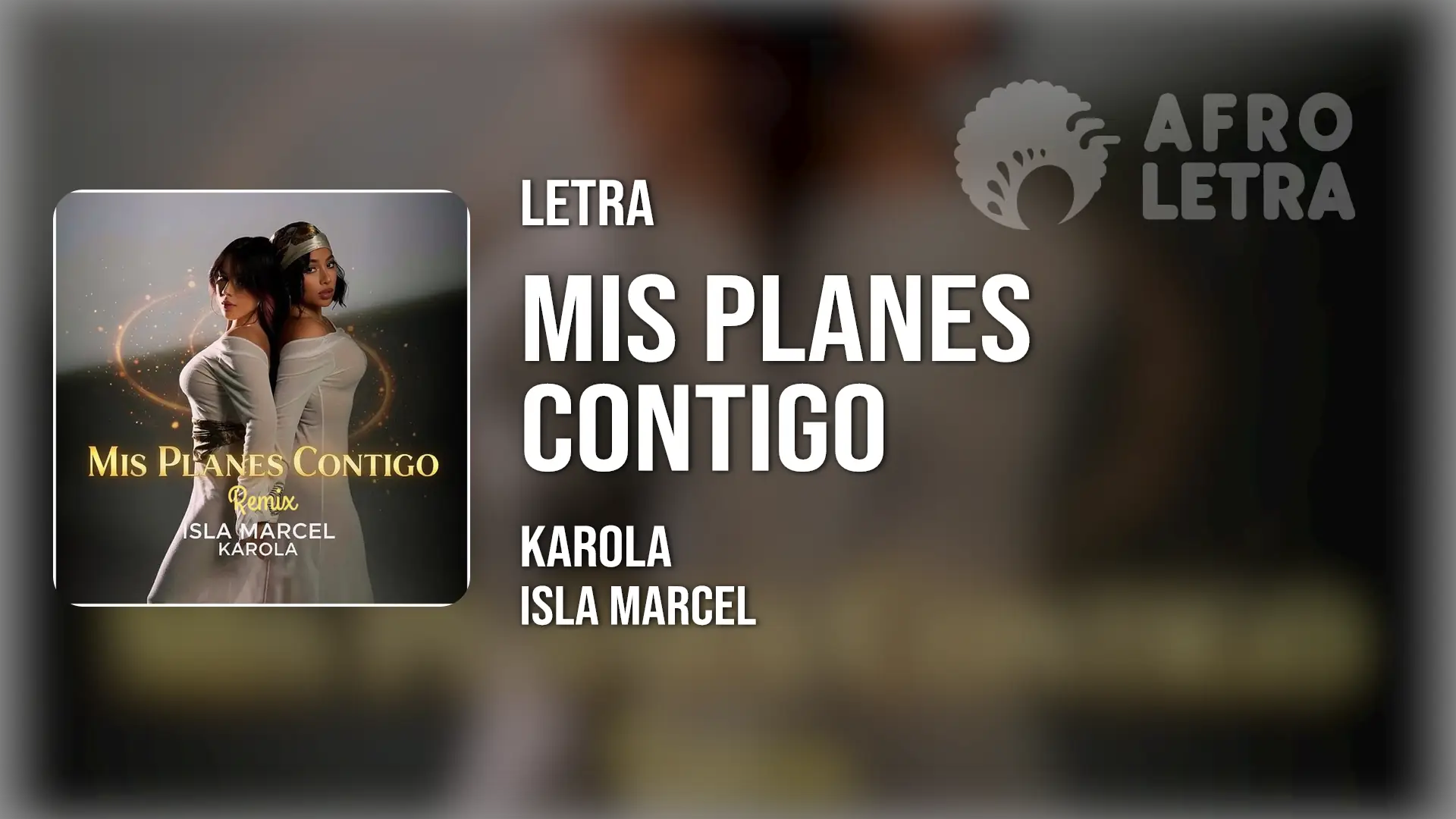 Imagen representando Mis Planes Contigo de Karola ft Isla Marcel