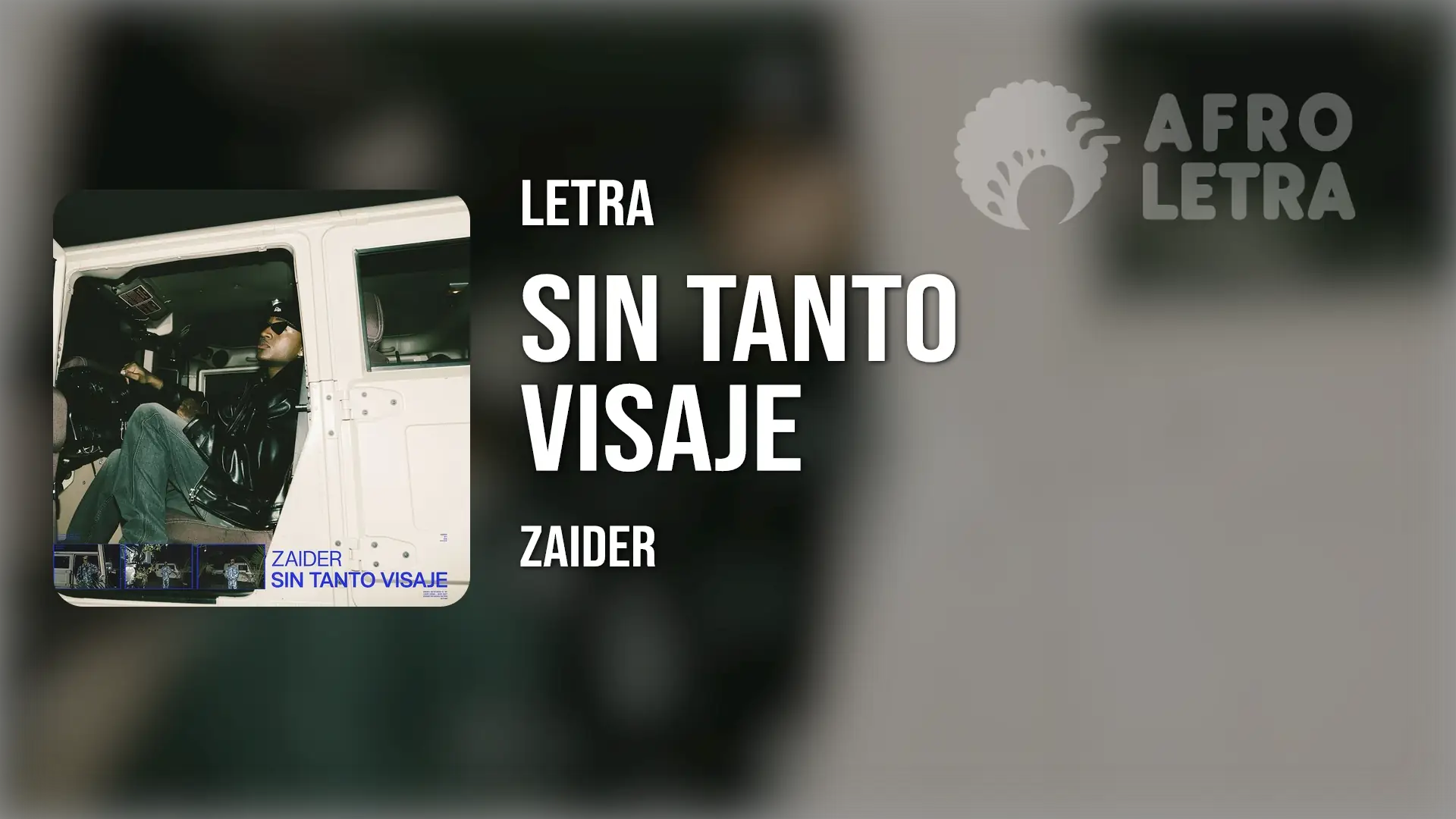 Imagen representando Sin Tanto Visaje de  Zaider