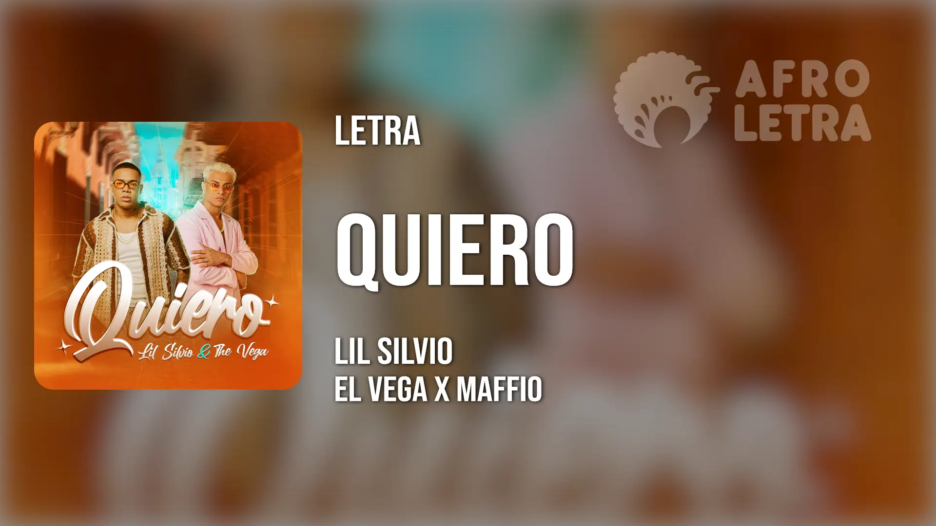 Imagen representando Quiero de Lil Silvio ft El Vega, Maffio