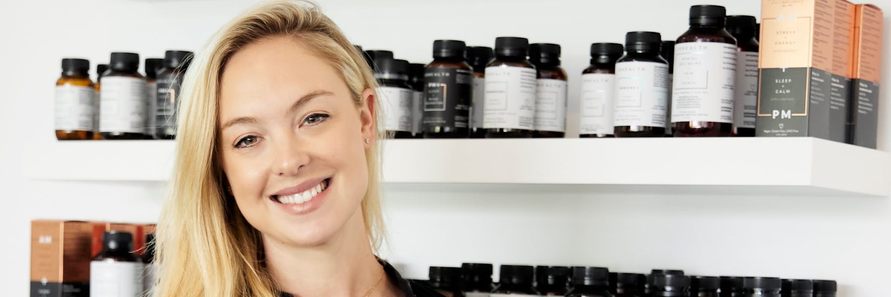 Jessica Sepel of JS Health with vitamins