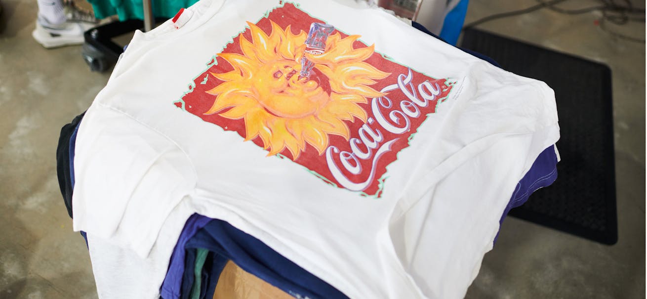 Vintage T-shirts at the Restated Vintage warehouse