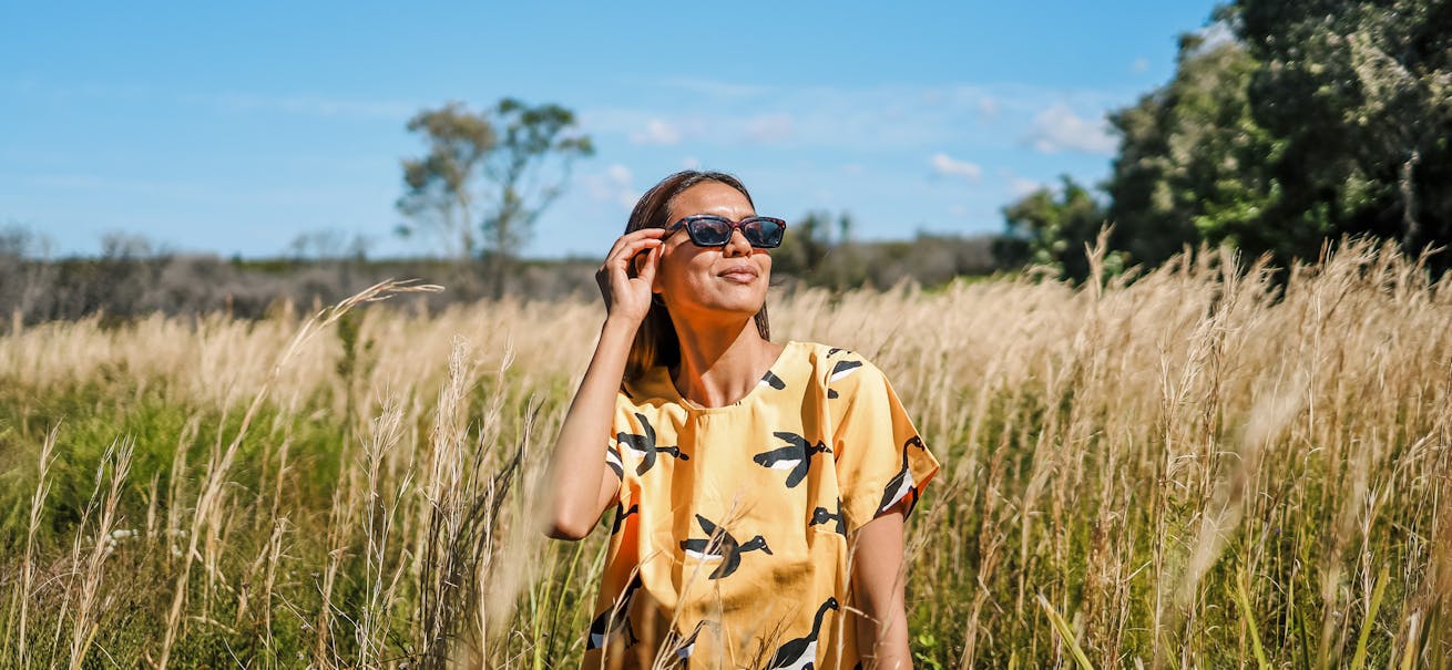 Campaign imagery for Magpie Goose shot by Indigenous photographer Barefoot Wandering