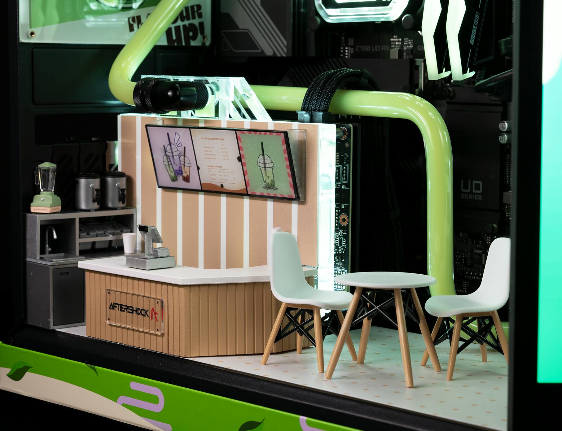 MINIATURE BUBBLE TEA STORE