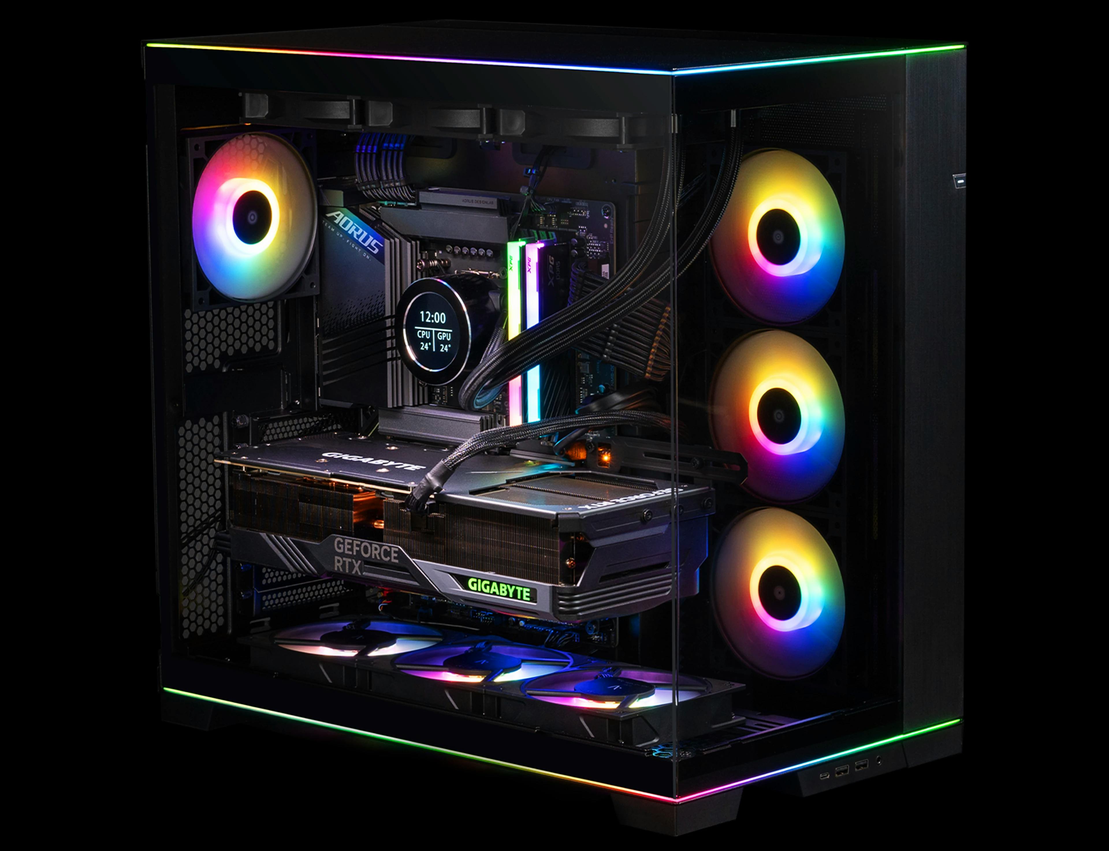 RGB STRIPS ON THE TOP AND BOTTOM
