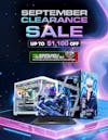 September Ready to Ship Sale – Next Day Dispatch on selected gaming PCs. From $999, with powerful RTX GPUs and fast AMD processors, limited-time offer