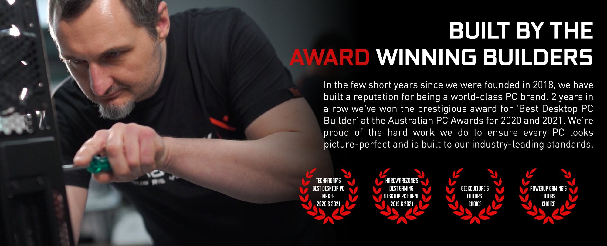 Award-winning PC builders 2 years in a row