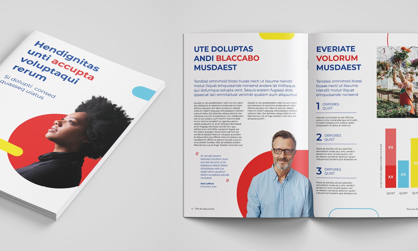 mockup catalogue et brochure