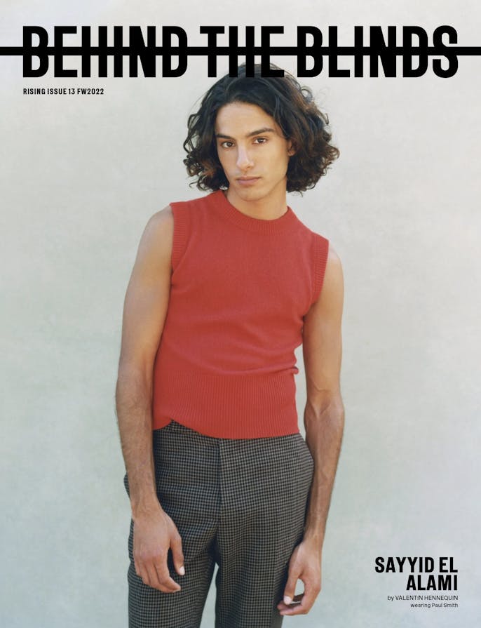 Sayyid el alami en couverture de behind the blinds