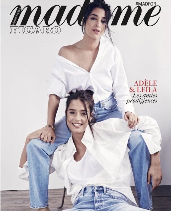 Adèle & Leila en couverture de Madame Figaro, Septembre 2022