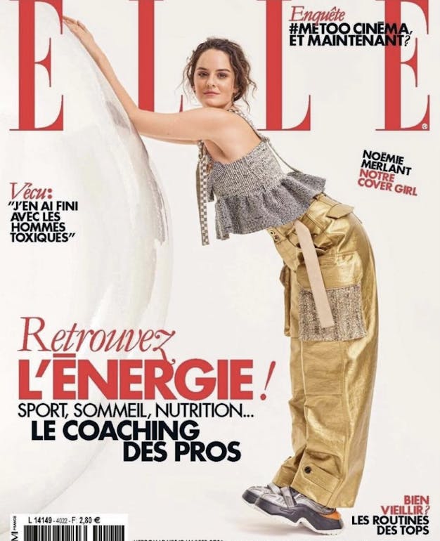 Noemie Merlant en couverture de ELLE, Janvier 2023
