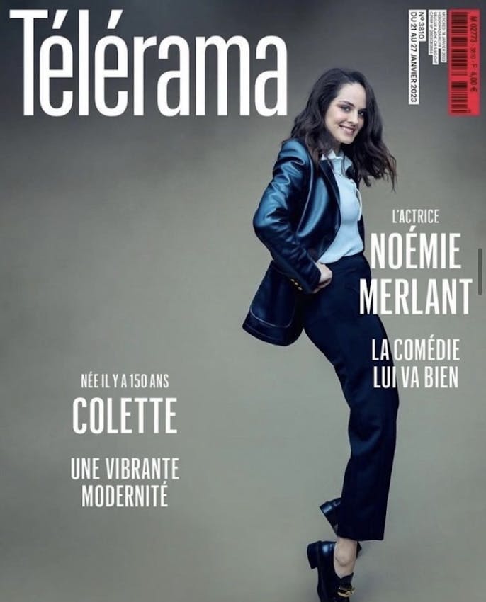 Noémie Merlant en couverture de Télérama, Janvier 2023