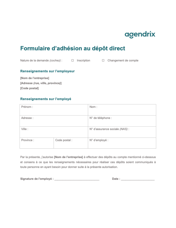 Formulaire d