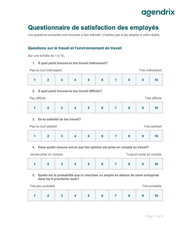 Exemple Questionnaire De Satisfaction Word Jualkerten  Bank2home.com