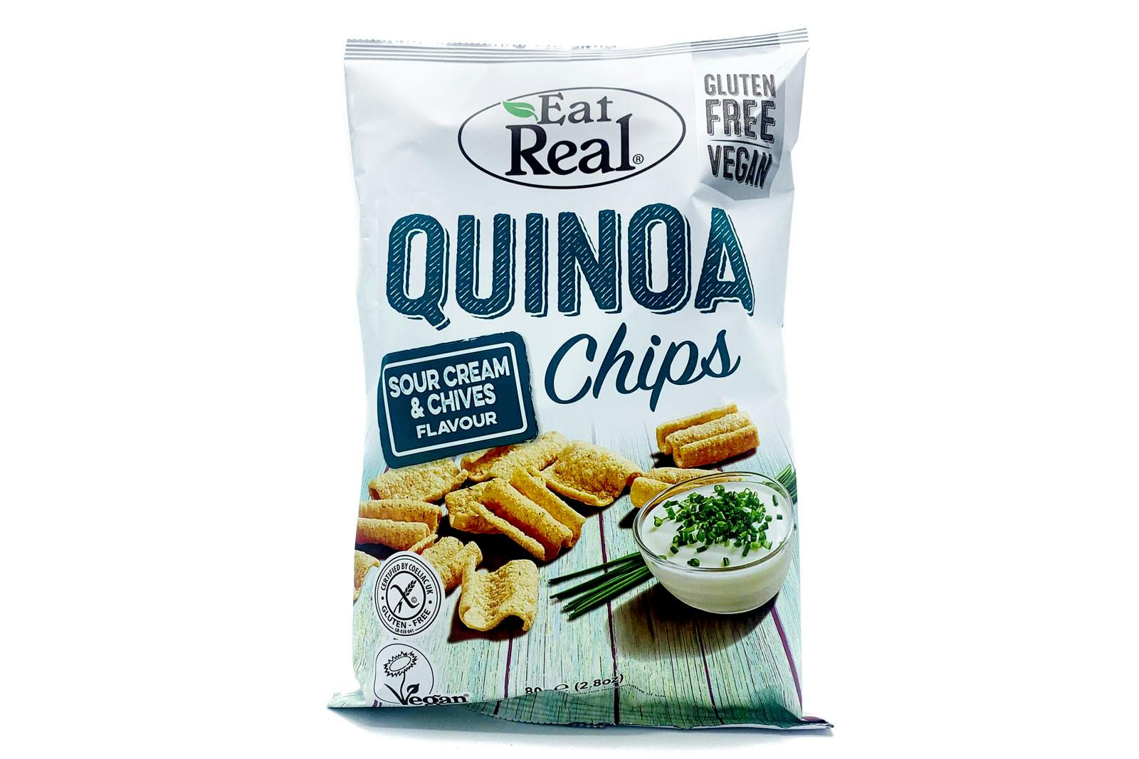 Eat real quinoachips gräddfil gräslök 80 g