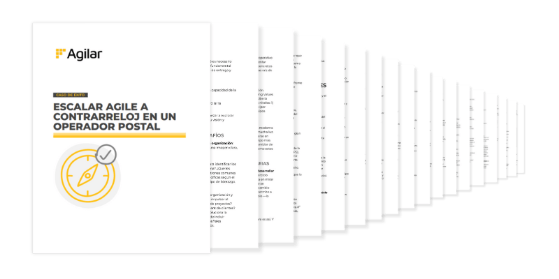 Previsualización Escalar Agile a contrarreloj en un operador postal