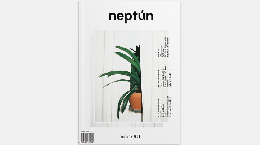Neptún magazine - Art-direction - Graphic - Editing - Styling. A billingual magazine about art, design and architecture. With focus on Icelandic grassroot scene. Helga Kjerúlf, Kolbrún Þóra Löve, Elsa Bernhardsdóttir.