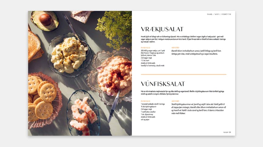 Art direction - Styling. Food styling and art-direction for the Vegan book Krásir (Feasts). Guðrún Sóley Geststdóttir, Rut Sigurðardóttir.