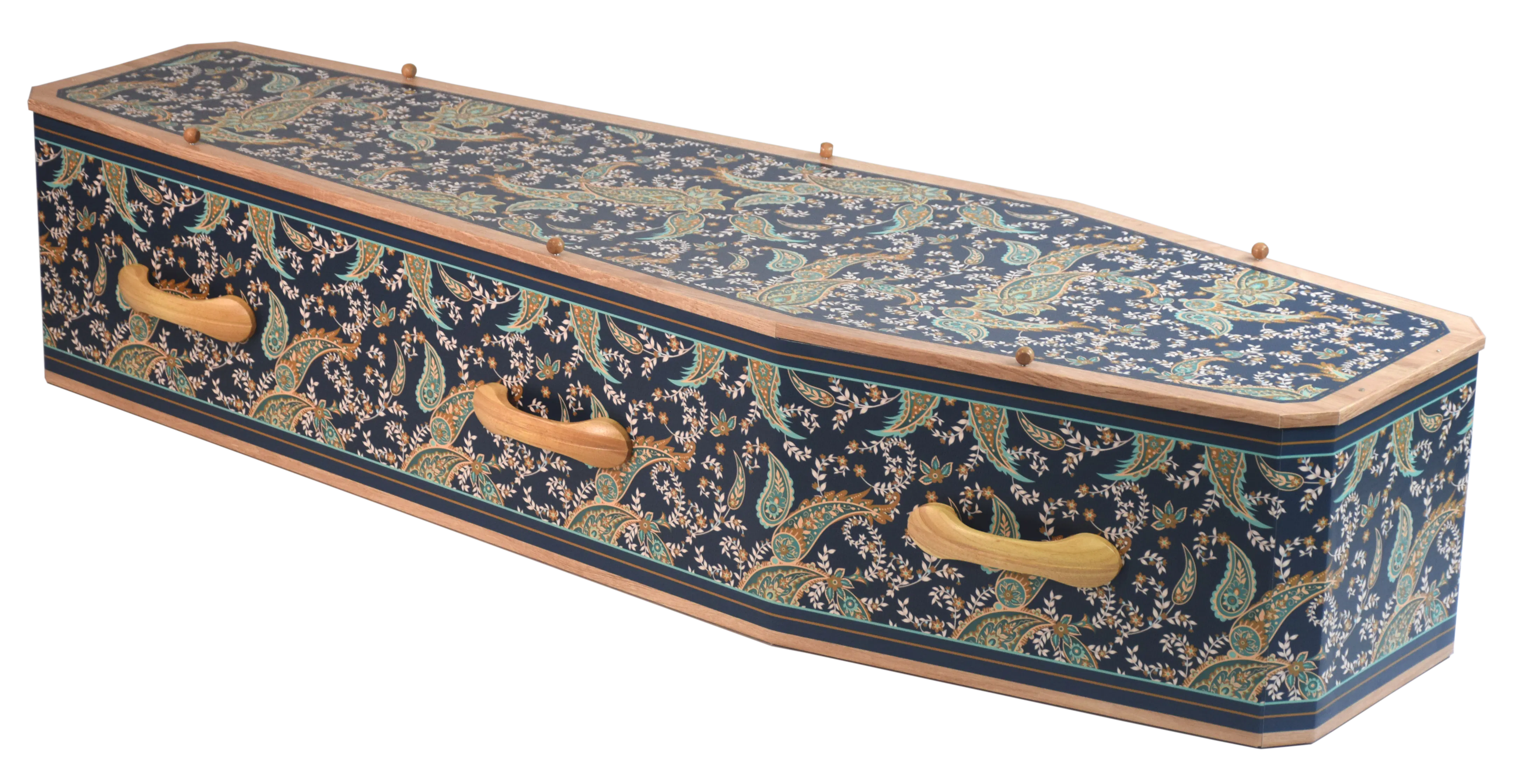 Paisley Cardboard coffin