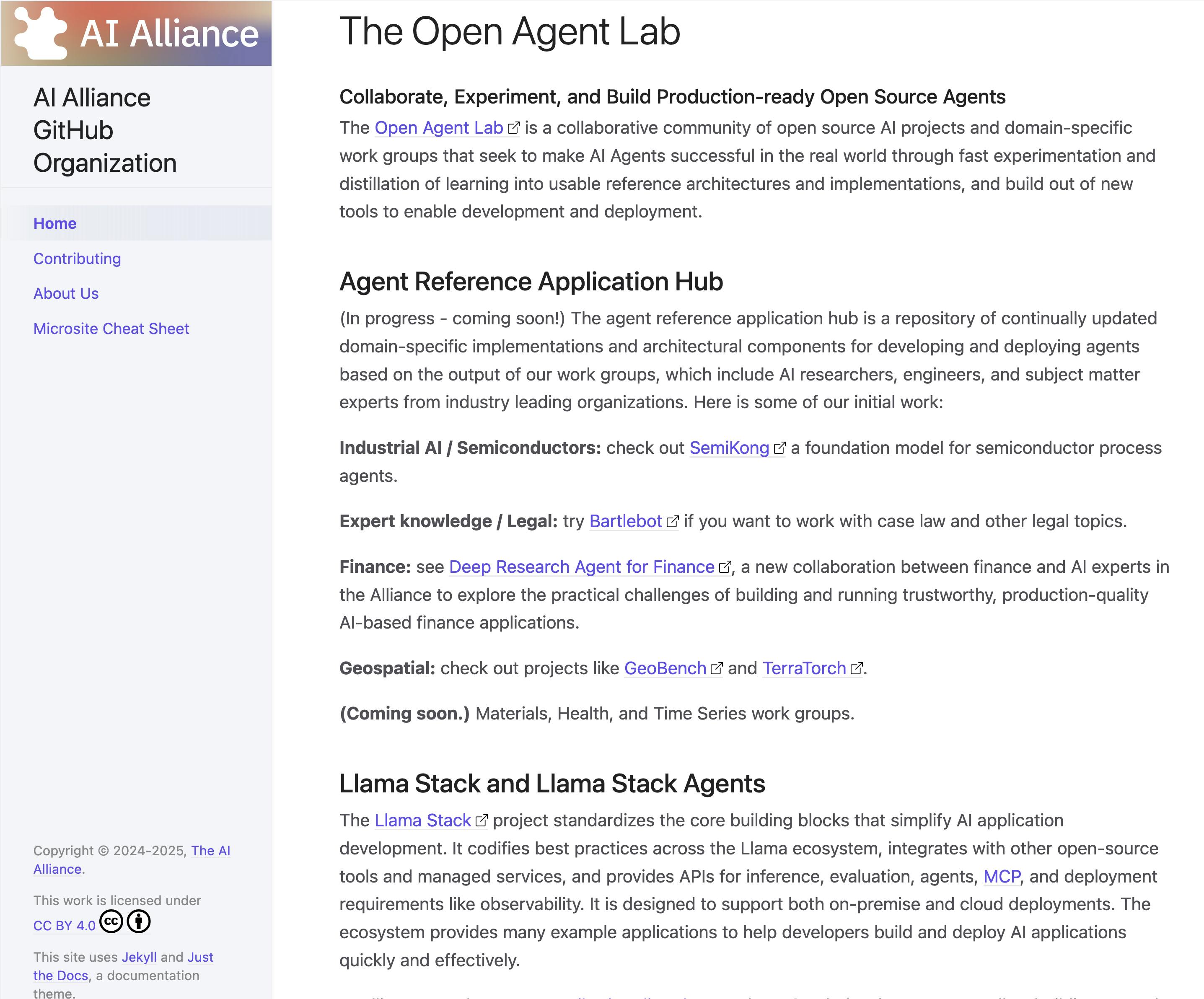Open Agent Lab description and projects
