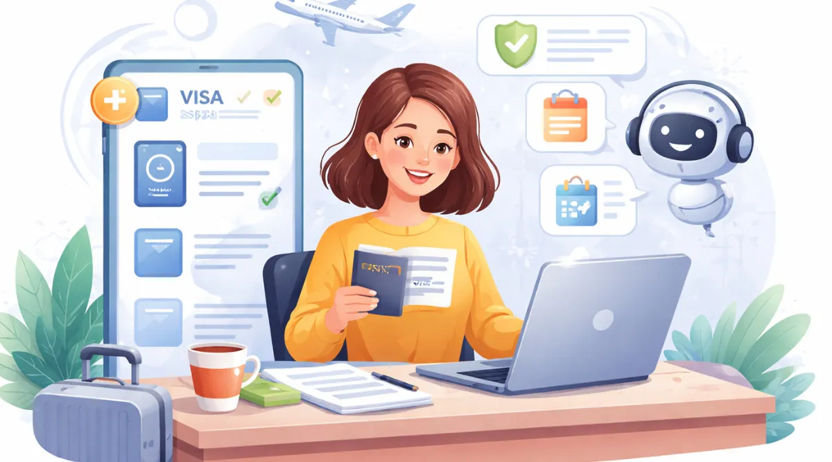 Visa assistance made easy with AI