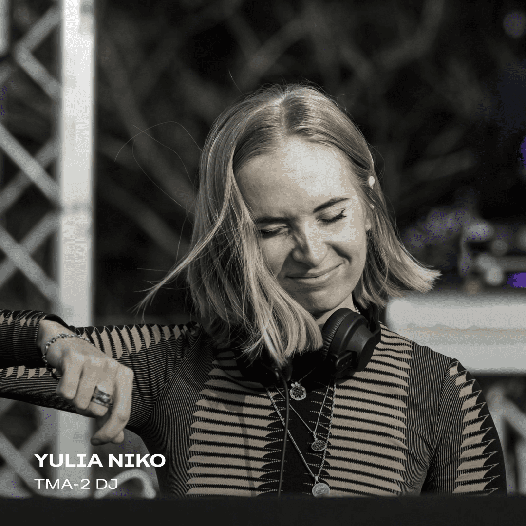 YULIA NIKO using tma-2 dj headphones from AIAIAI