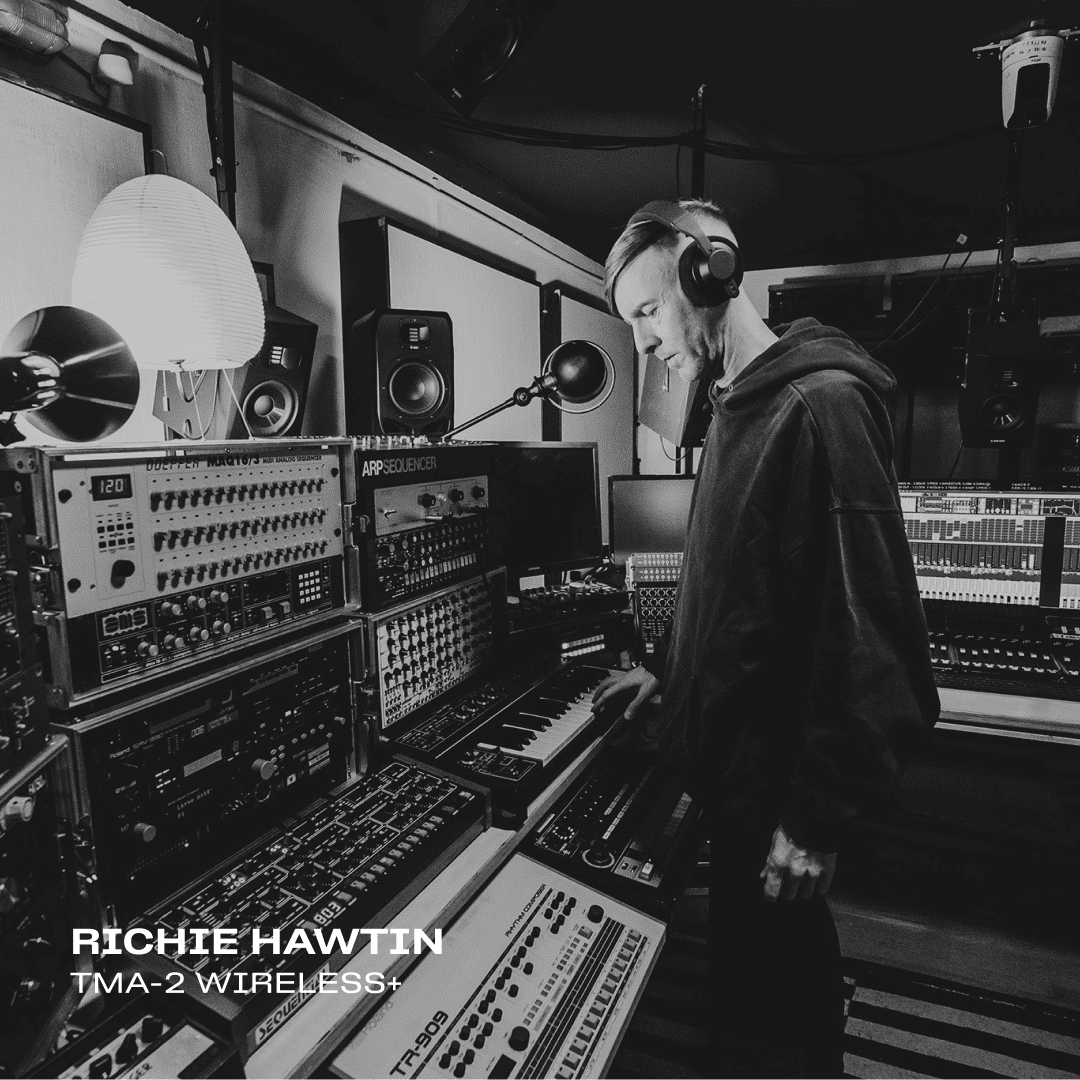 RICHIE HAWTIN using TMA-2 Studio Wireless+ from AIAIAI