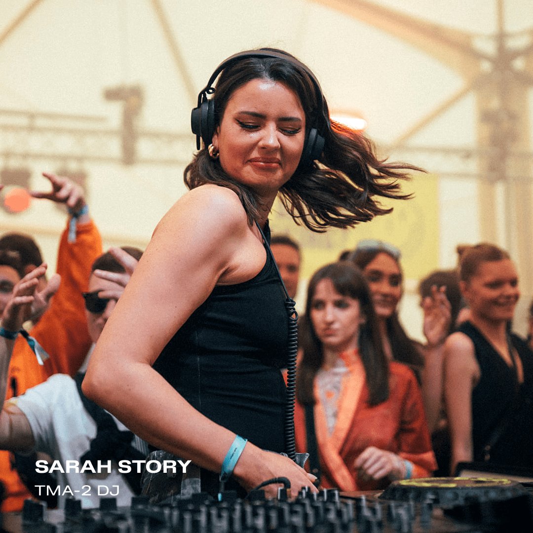 SARAH STORY using tma-2 dj headphones from AIAIAI