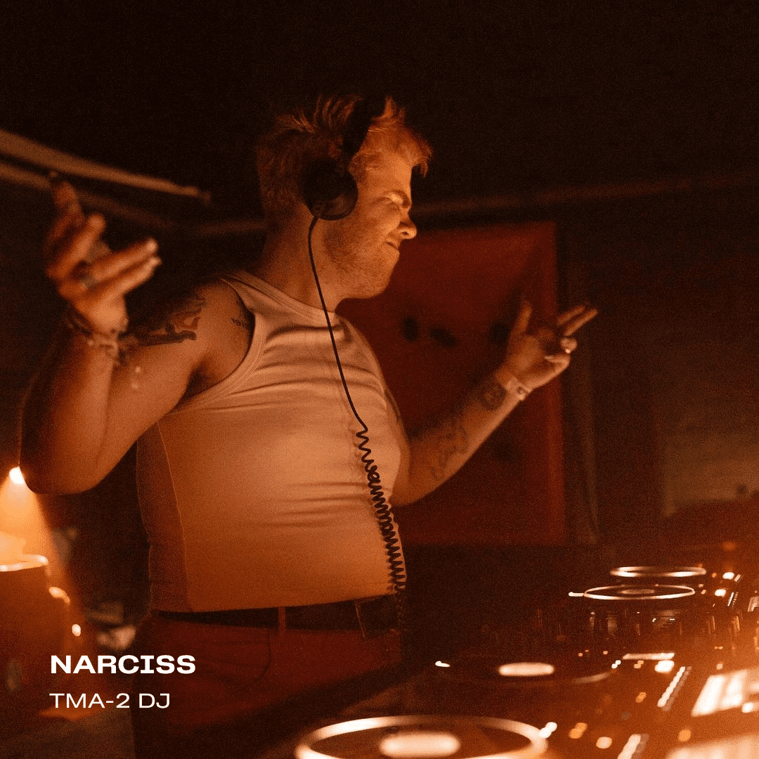NARCISS using tma-2 dj headphones from AIAIAI