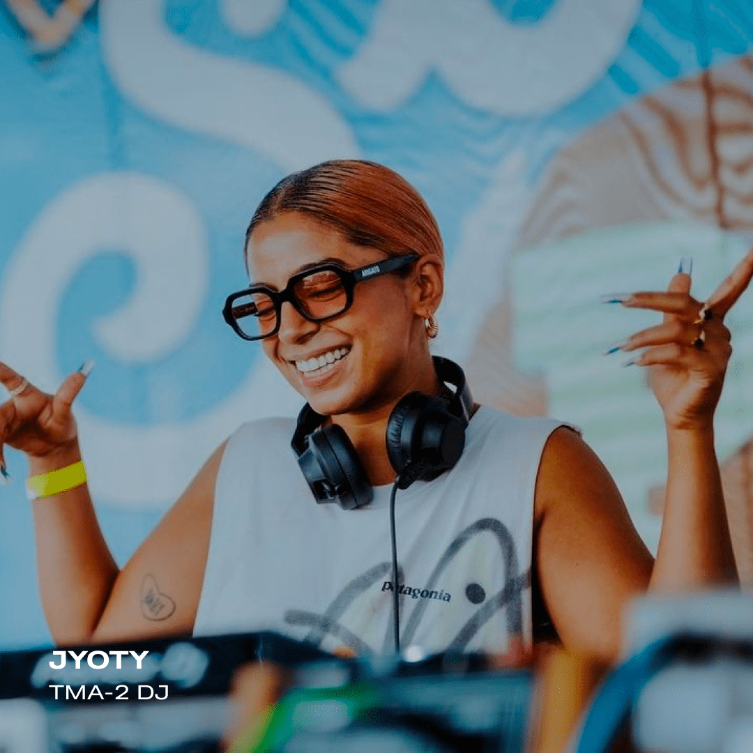 JYOTY using tma-2 dj headphones from AIAIAI