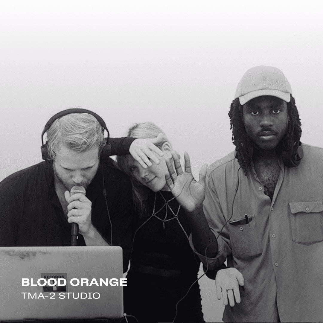 BLOOD ORANGE using TMA-2 Studio headphones from AIAIAI