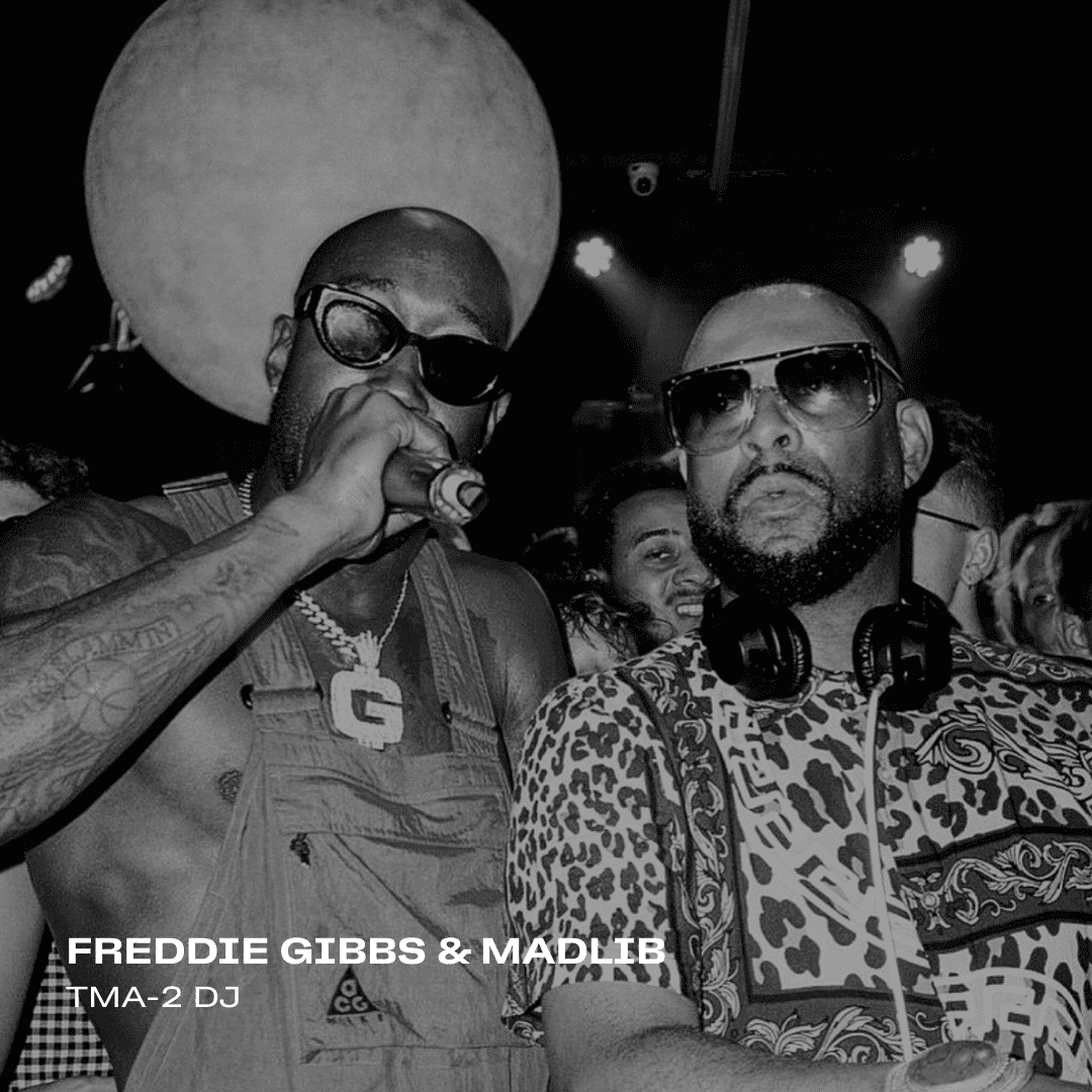 Freddie Gibbs + Madlib using TMA-2 DJ headphones from AIAIAI