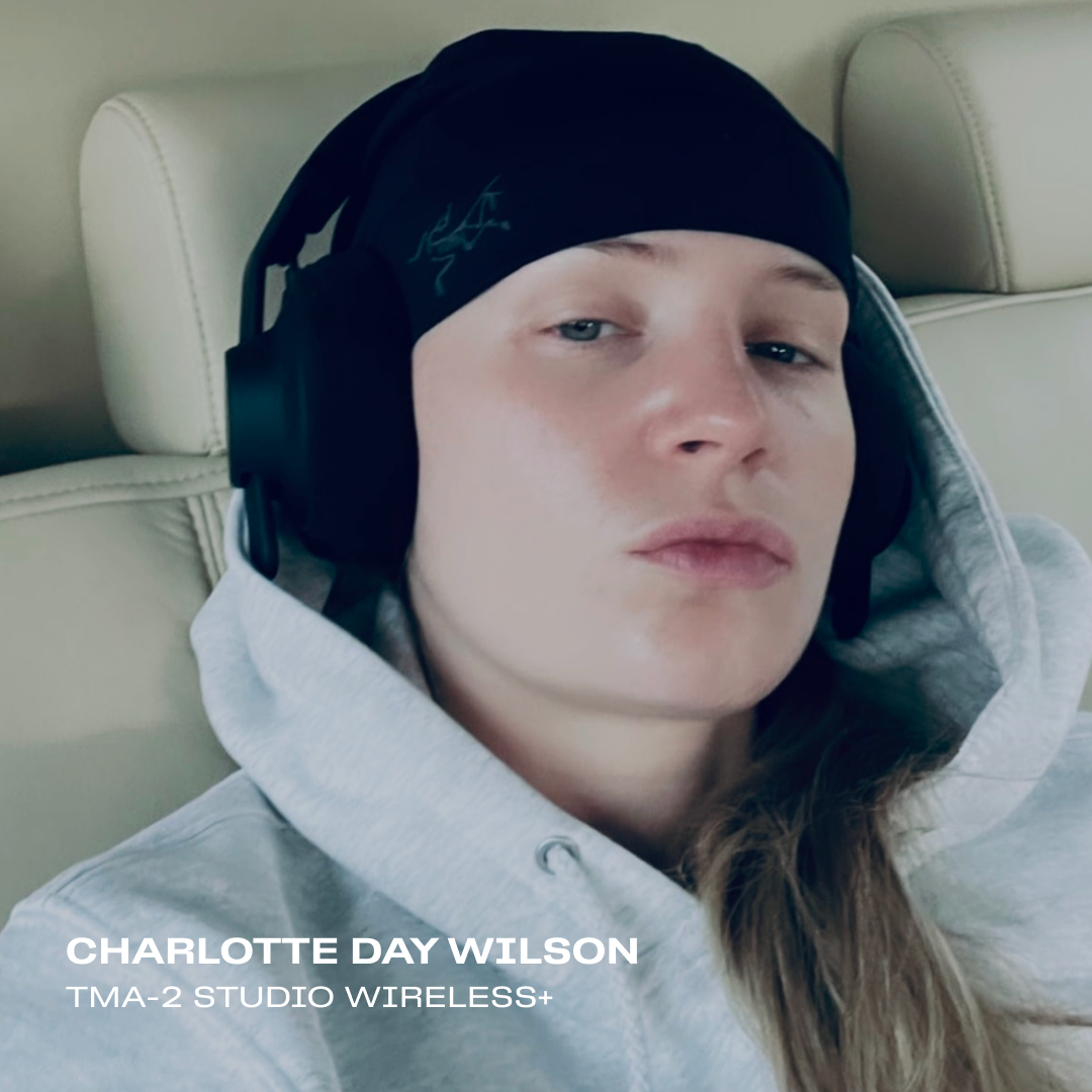 CHARLOTTE DAY WILSON using tma-2 studio wireless+ headphones from AIAIAI