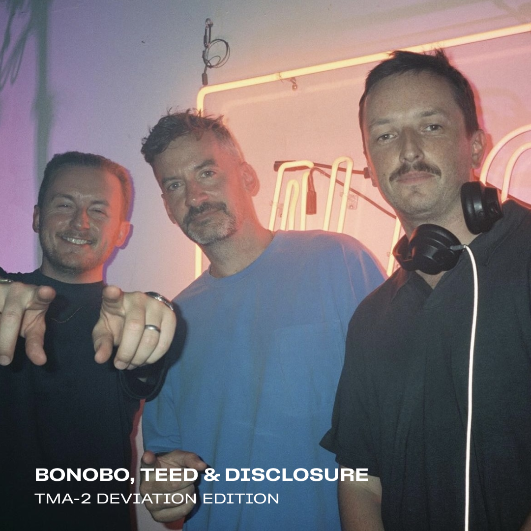 BONOBO, TEED + DISCLOSURE using tma-2 Deviation edition headphones from AIAIAI