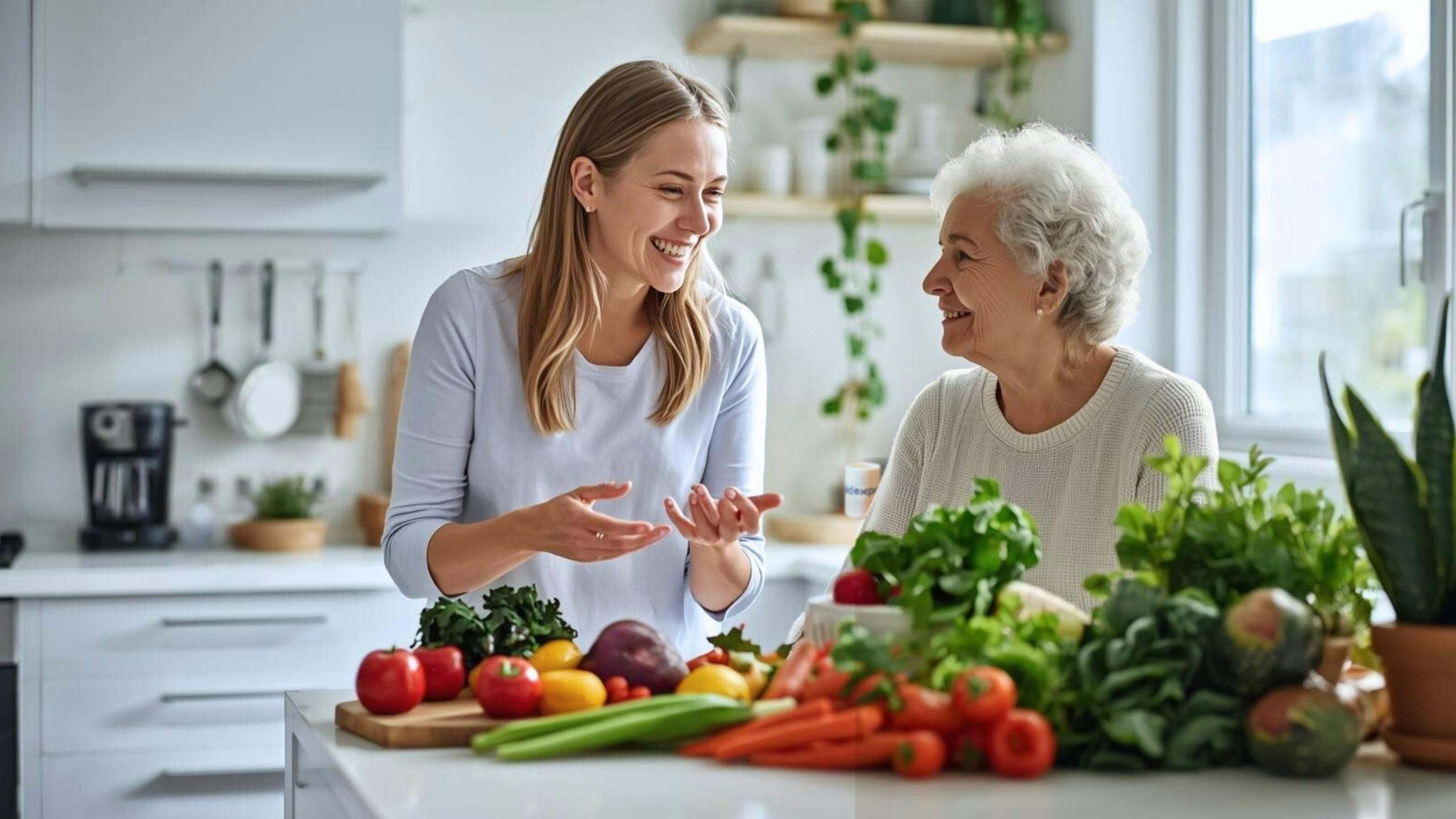 Nutritionniste à domicile offrant des conseils nutritionnels personnalisés, plan de repas et suivi santé directement à la maison.