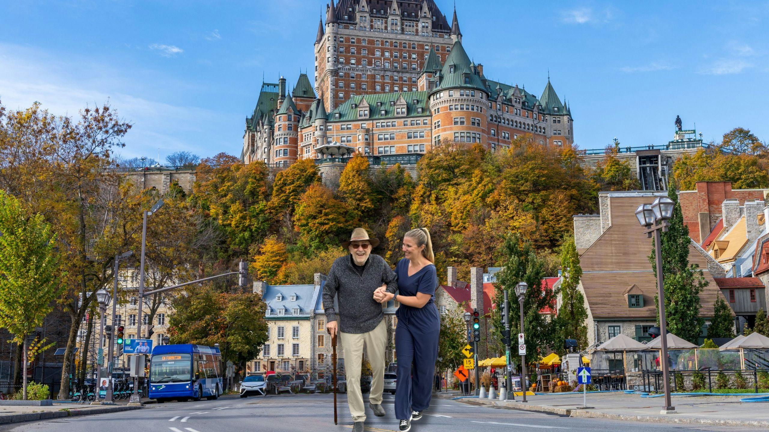 Accompagnement, dame de compagnie d’Aidexpress offrant un service d’aide à domicile à Québec pour accompagner une personne âgée dans ses activités.