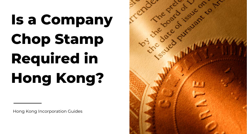 Chop stamp used for company in Hong Kong