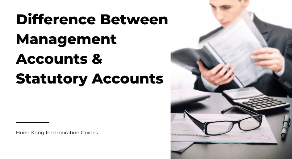 A man comparing the difference between a management and statutory account