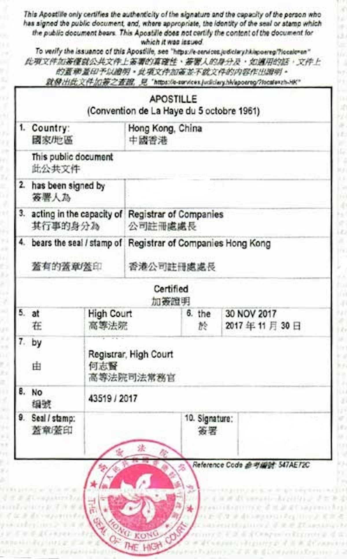 Apostille Service as Certified True Copy Alternative